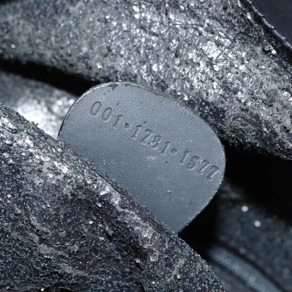 GUCCI Bamboo Shoulder Bag Suede Black Gold 001 1781 1577 Auth 127368 - Picture 2 of 14